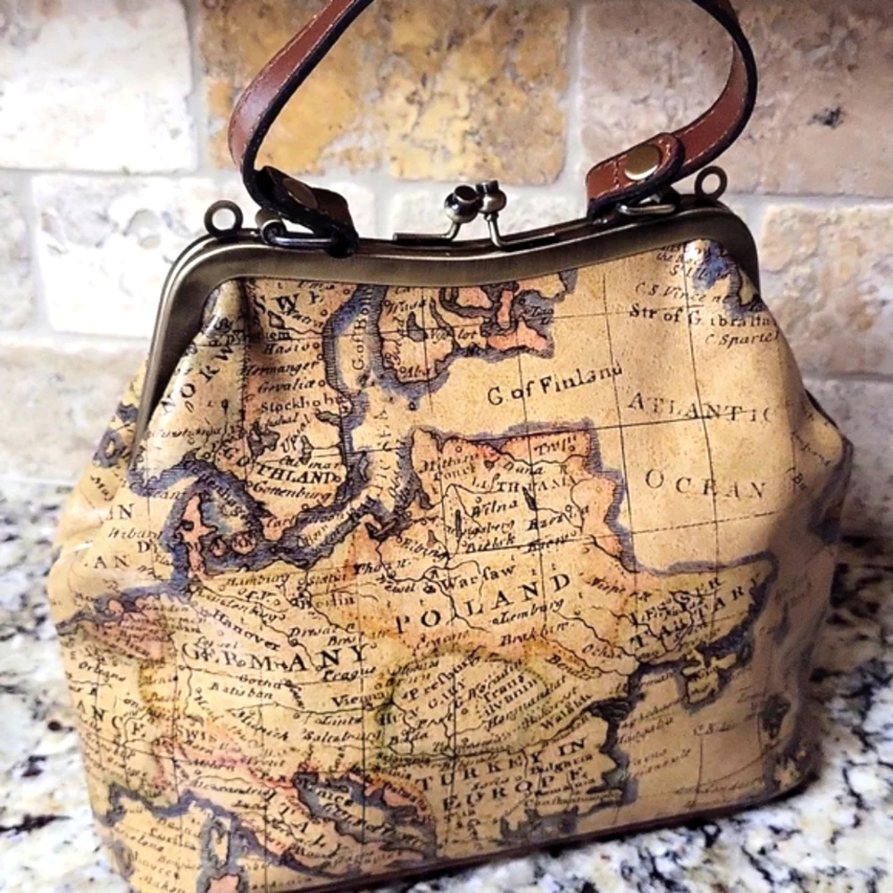 Patricia Nash Laureana European Map Satchel